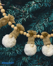 Ho Ho Ho Christmas Gnomes Pompom Garland