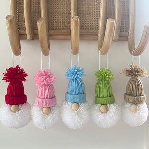 Ho Ho Ho Christmas Gnomes Pompom Decorations