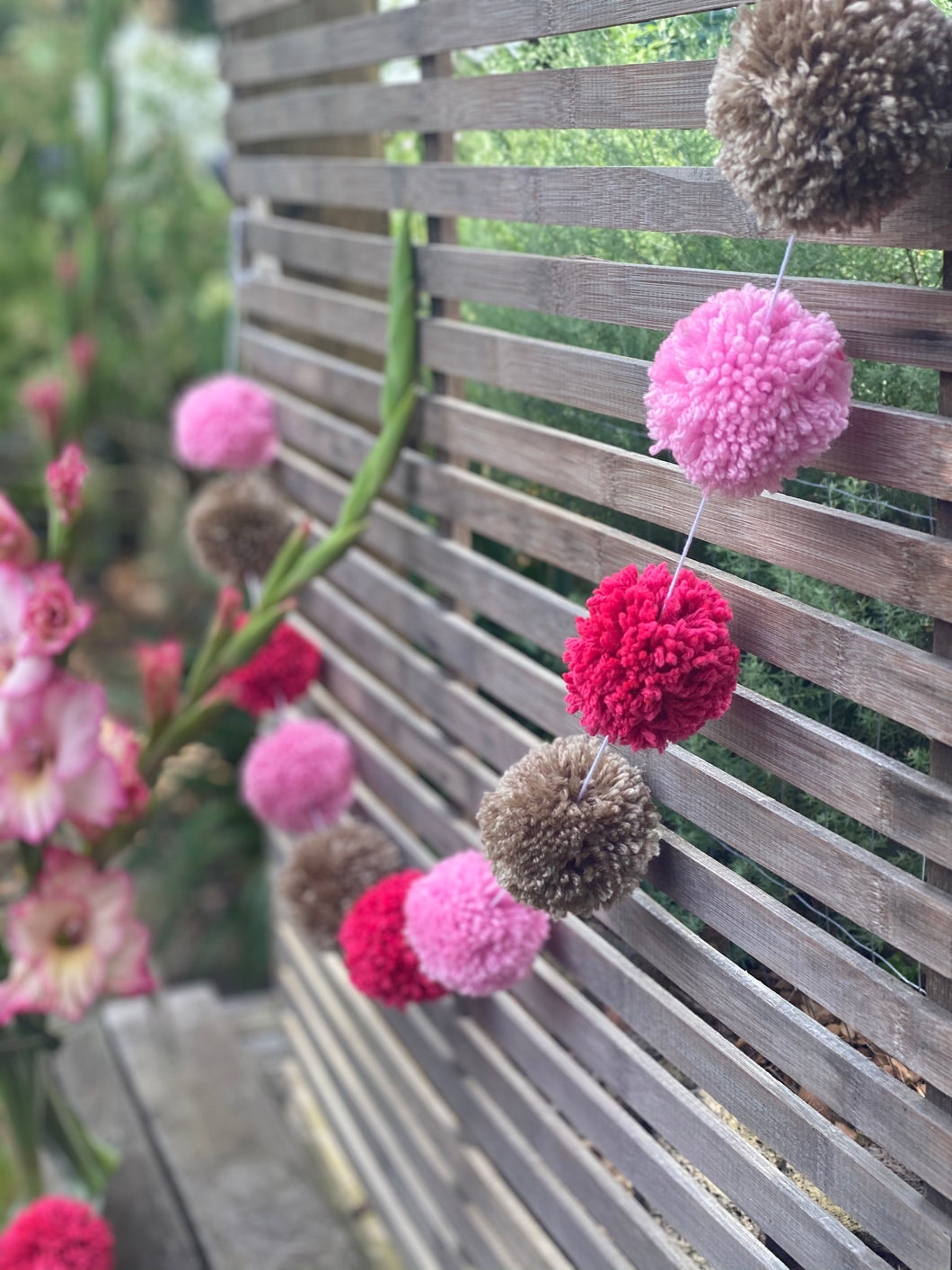 Boho Gladi PomPom Garland