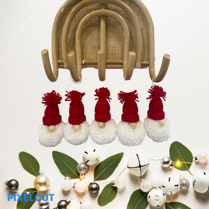 Ho Ho Ho Christmas Gnomes Pompom Decorations
