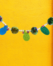 Boho Cactus and Llama Pompom Garland