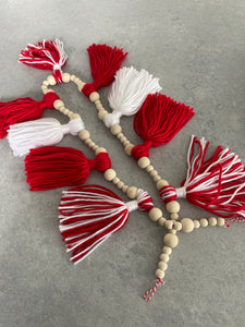 Ho Ho Ho Bead and Tassel Garland
