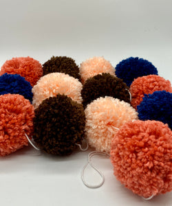 Peaches PomPom Garland