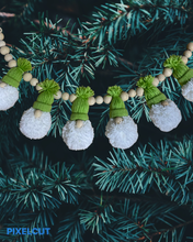 Ho Ho Ho Christmas Gnomes Pompom Garland