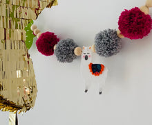 Boho Cactus and Llama Pompom Garland