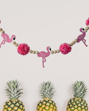 Boho Flamingo and Pompom Garland