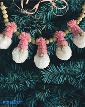 Ho Ho Ho Christmas Gnomes Pompom Garland