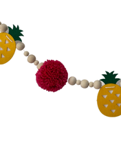 Boho Pineapple and Pompom Garland